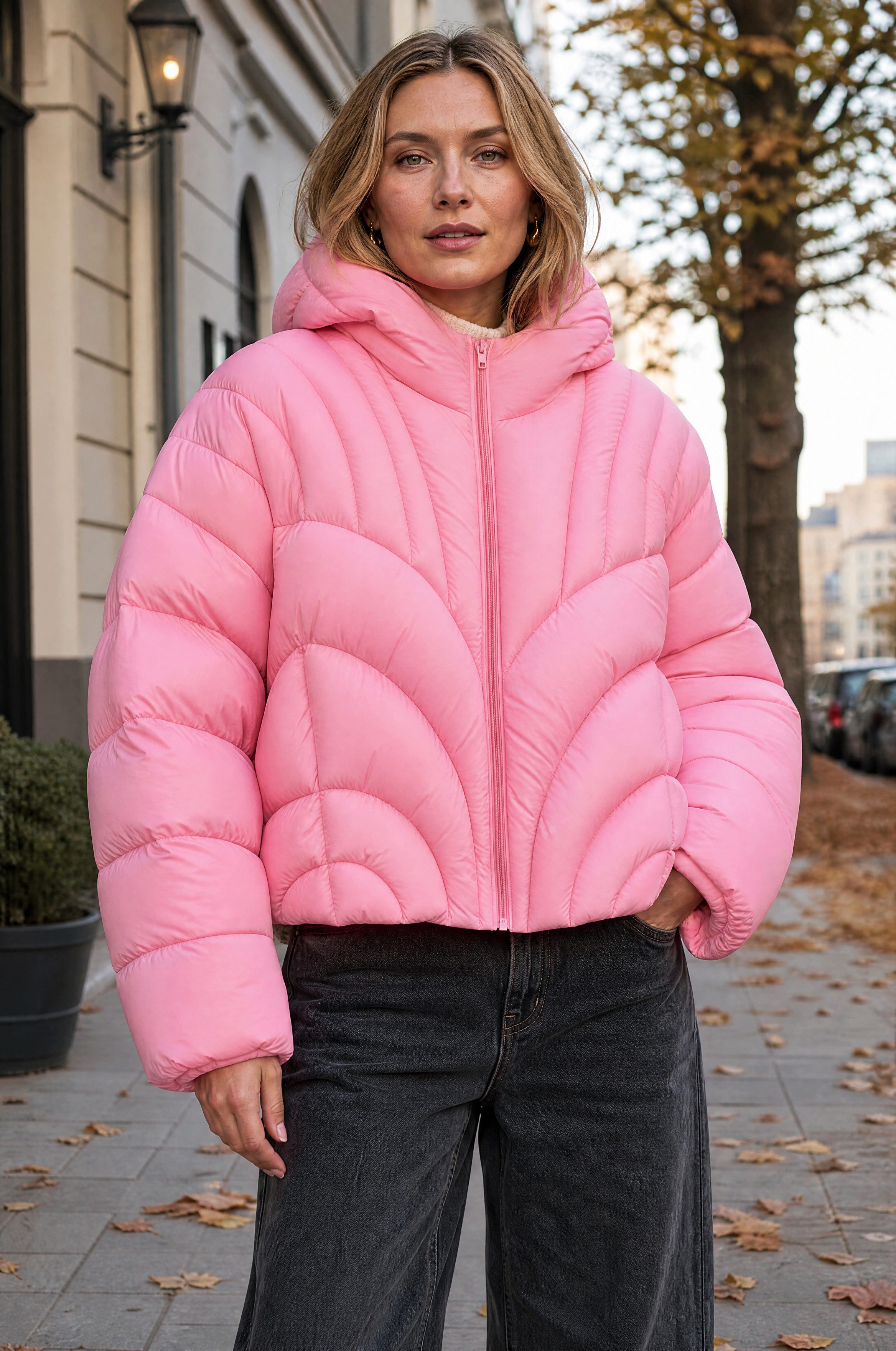 JNBY Daunenjacke Leichte Trend Daunenjacke moderner Oversized Schnitt ideal Frühling