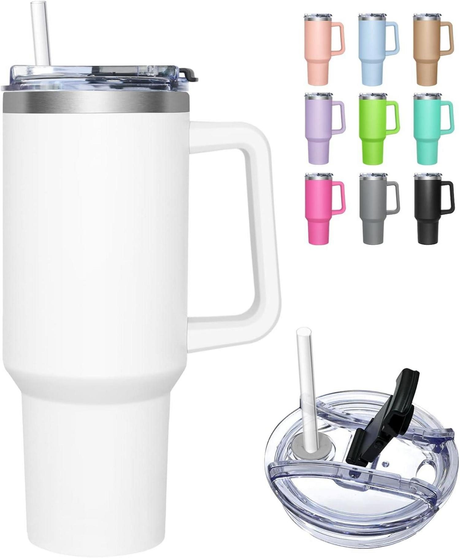Thermobecher Thermobecher 2-in-1-Deckel 1180ML, Kaffeebecher to go Trinkbecher