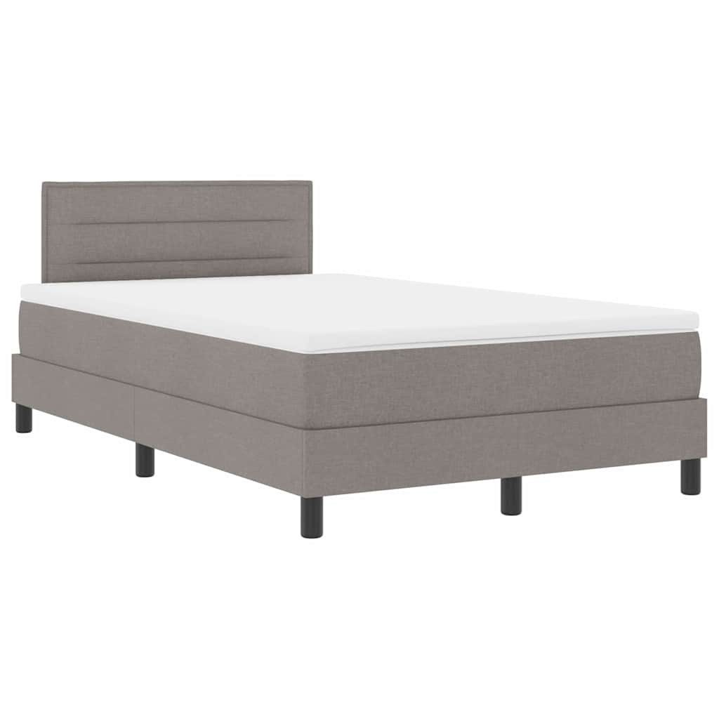 vidaXL Bett Boxspringbett mit Matratze Taupe günstig online kaufen