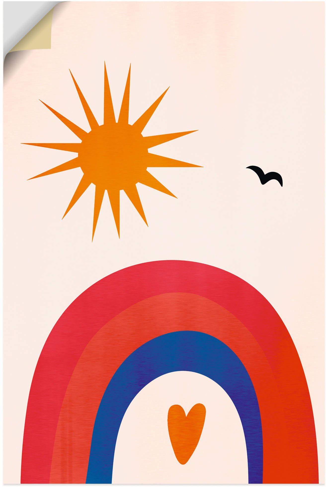 Artland Wandbild Glückliche Alubild, (1 Leinwandbild, versch. in Kindern von oder Poster Größen als Wandaufkleber Tage St), Bilder 
