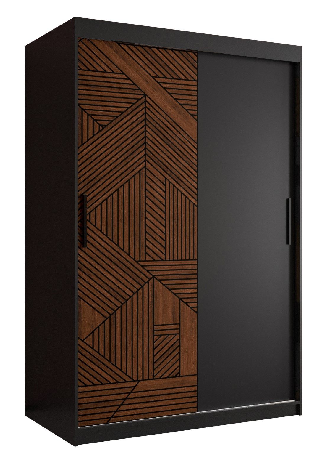 ABIKS MÖBEL Schwebetürenschrank MARSYLIA Schlafzimmerschrank - mit Schiebetüren, Kleiderstange