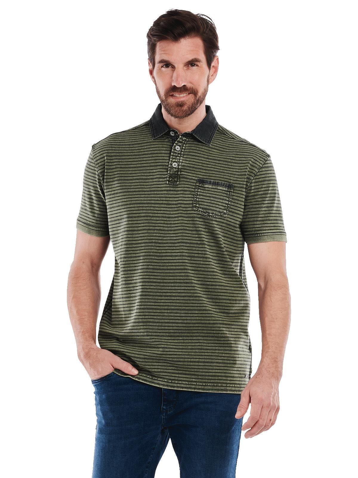 Engbers Poloshirt gestreift Polo-Shirt