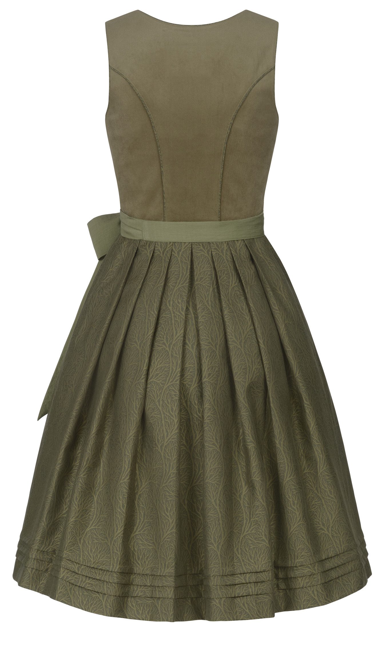 Nübler Trachtenkleid Midi Dirndl Luise in Grün von Nübler günstig online kaufen