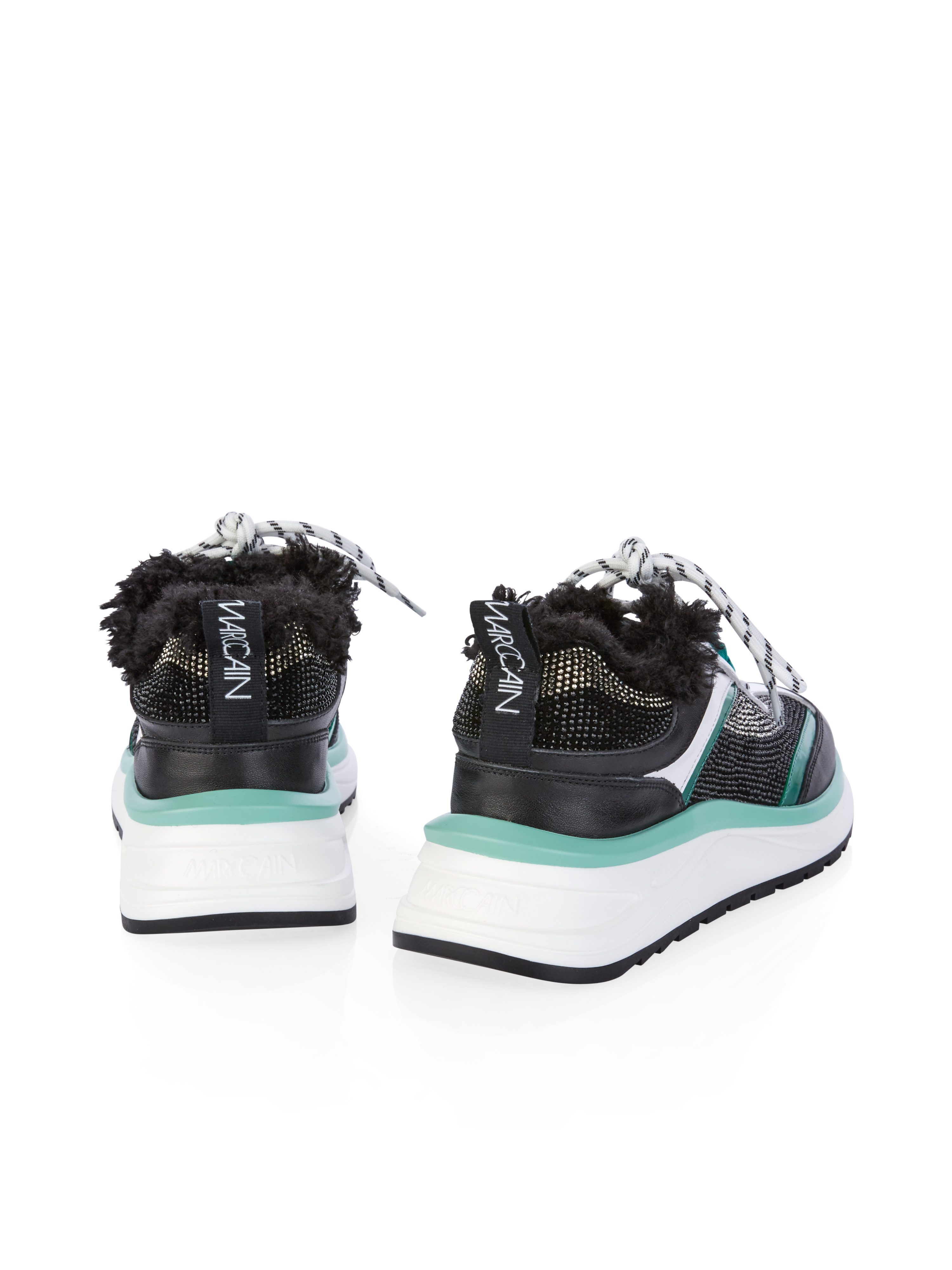 Marc Cain Sneaker in feiner Material-Kombination Slipper