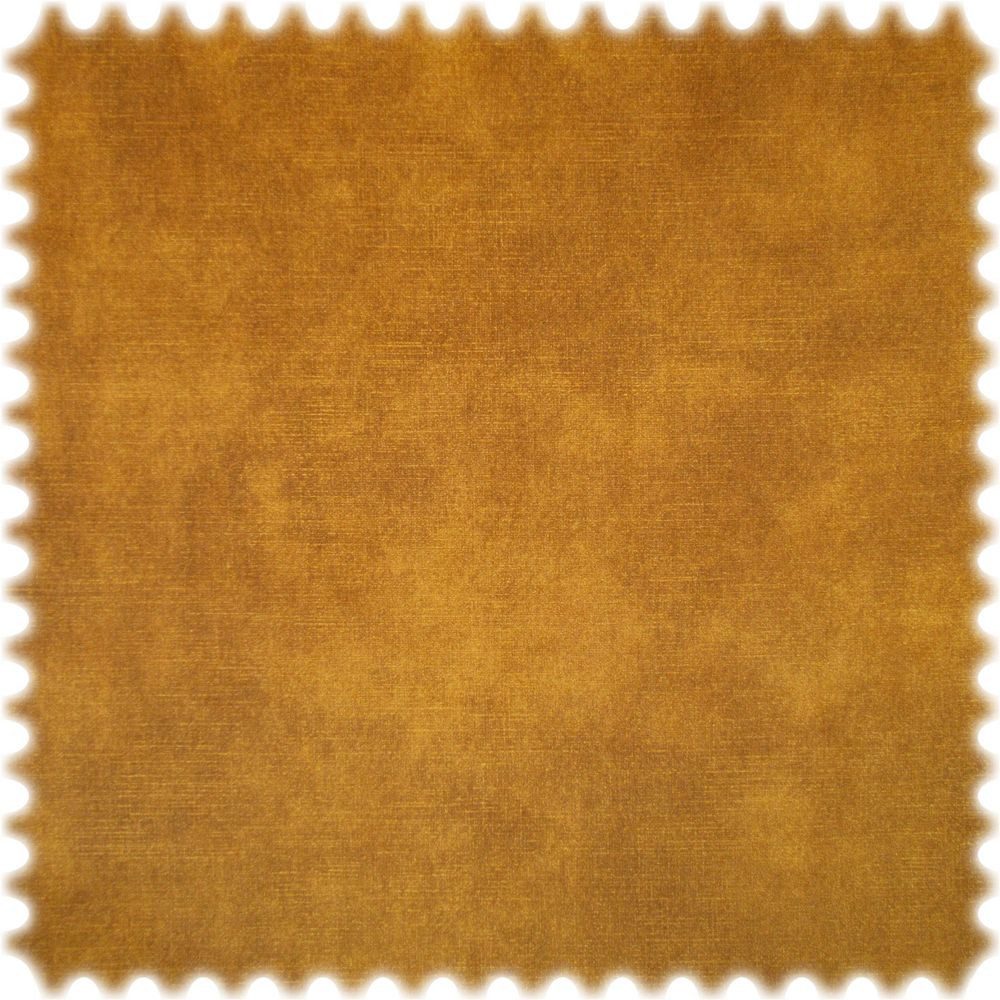 Heiro Stoff Edler Samt Velours Möbelstoff Heiro Luxus Gold mit Fleckschutz, Polsterstoff Meterware - Breite:138 cm