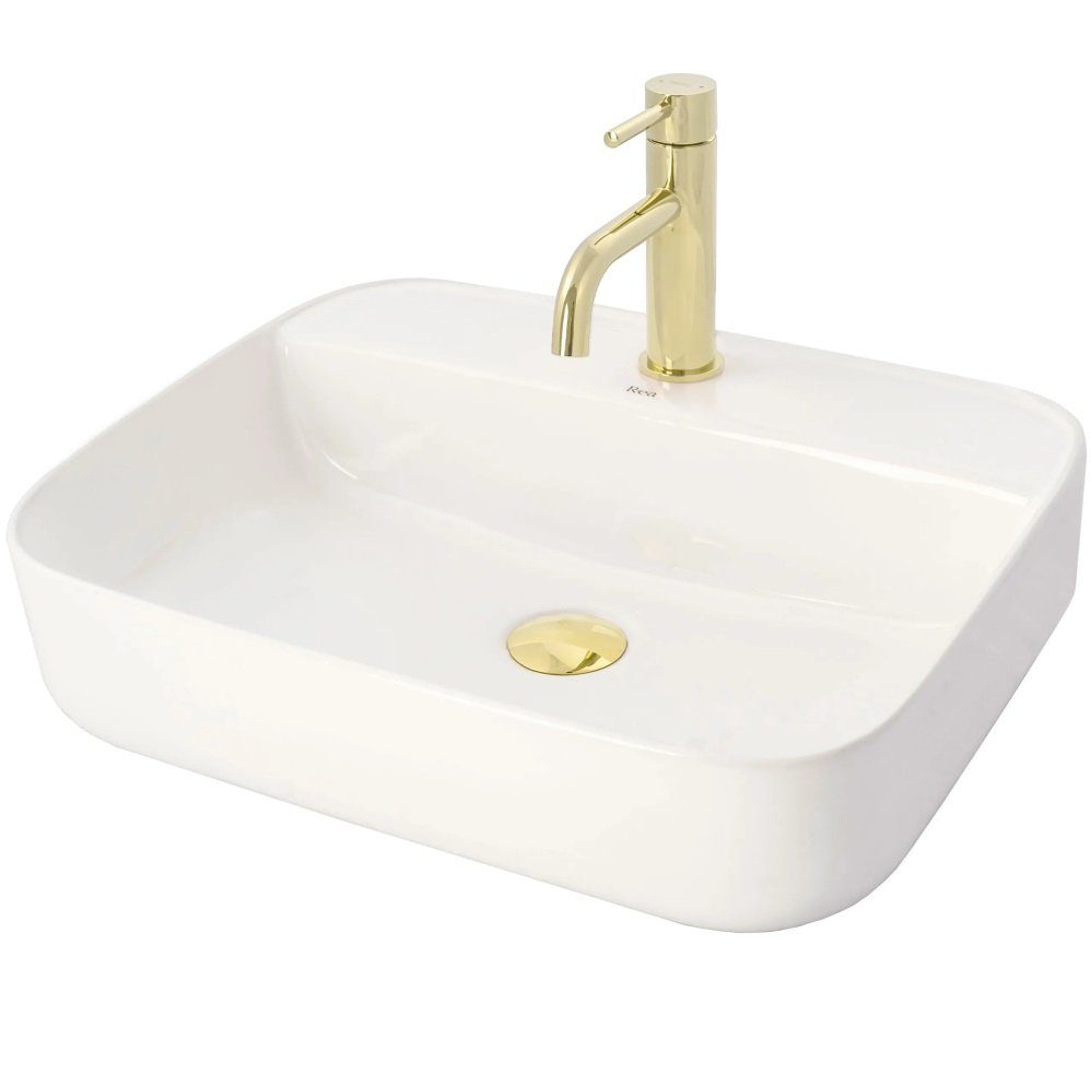 wohnwerk.idee Badarmatur Waschbeckenarmatur Wasserhahn Gold Einhebelmischer günstig online kaufen