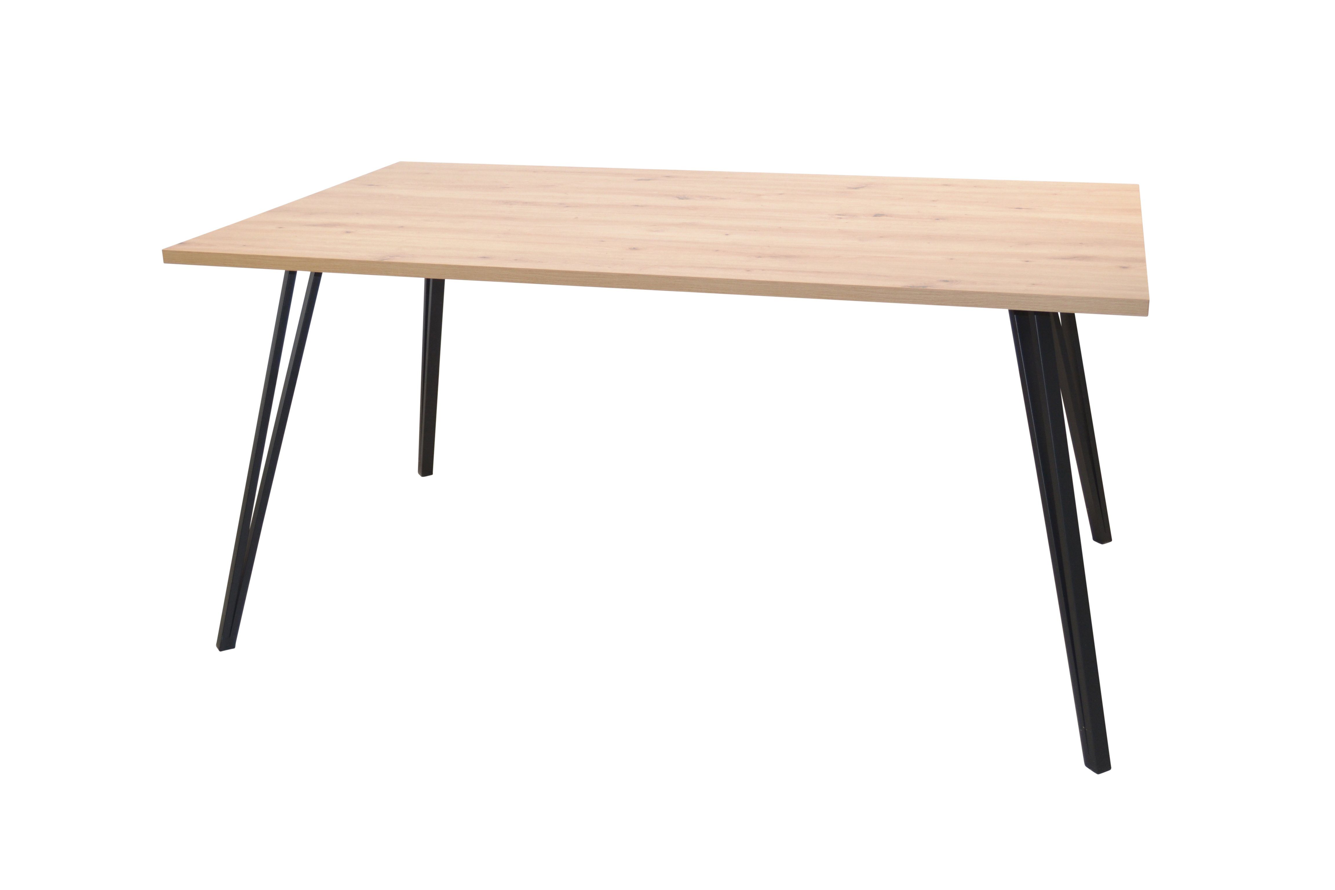 Lyon moebel-direkt-online (Tischgröße 160x90 Esstisch Artisan-Eiche-Nachbildung cm)