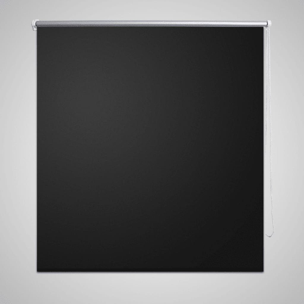 Rollo Verdunkelungsrollo 80 x 230 cm, vidaXL Schwarz | Schwarz | Steckdosen