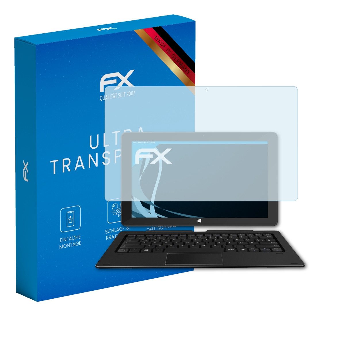 Schutzfolie Displayschutz für Trekstor SurfTab Duo W2