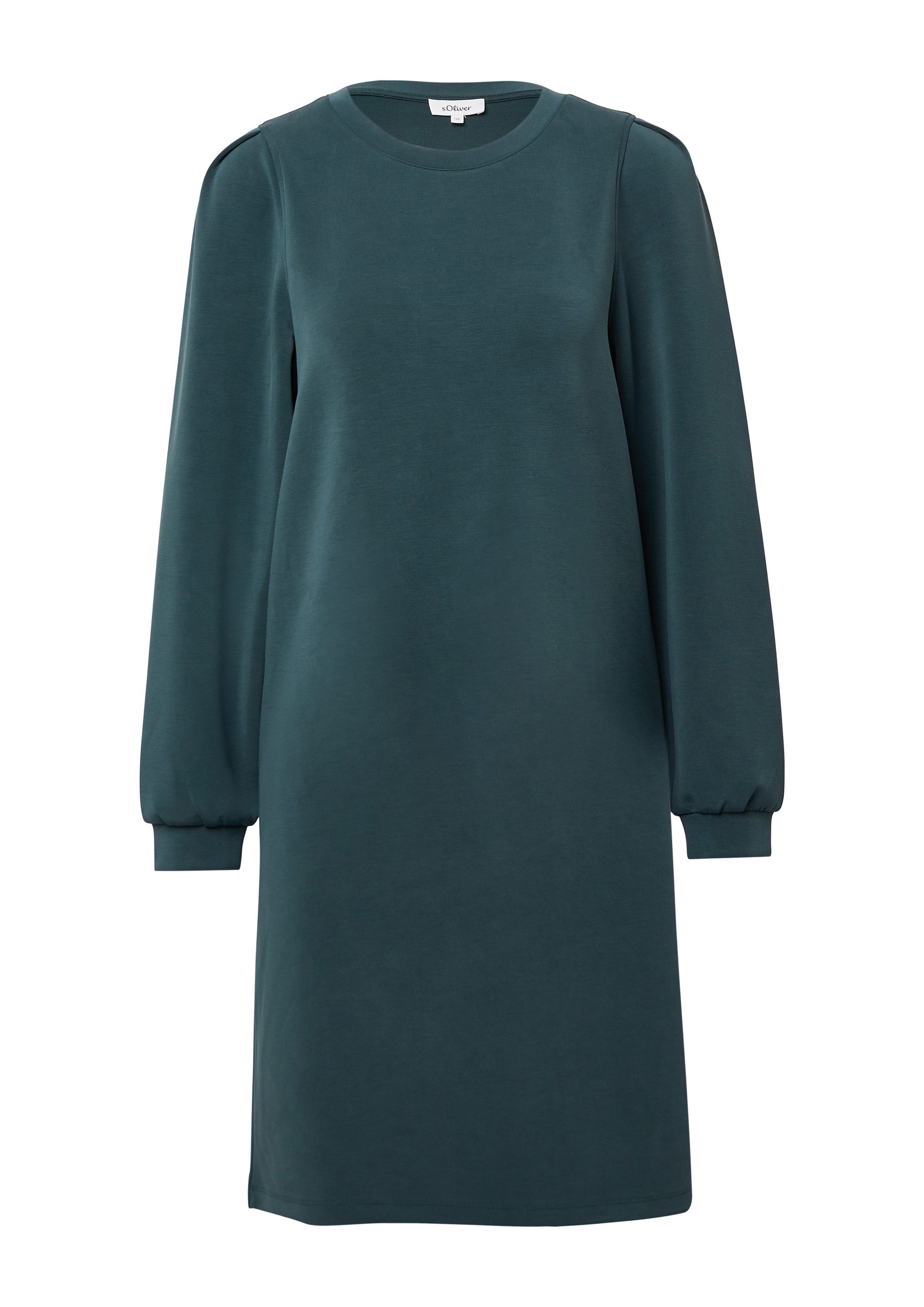 s.Oliver Minikleid Kleid Scuba-Kleid mit Faltendetail am Arm günstig online kaufen