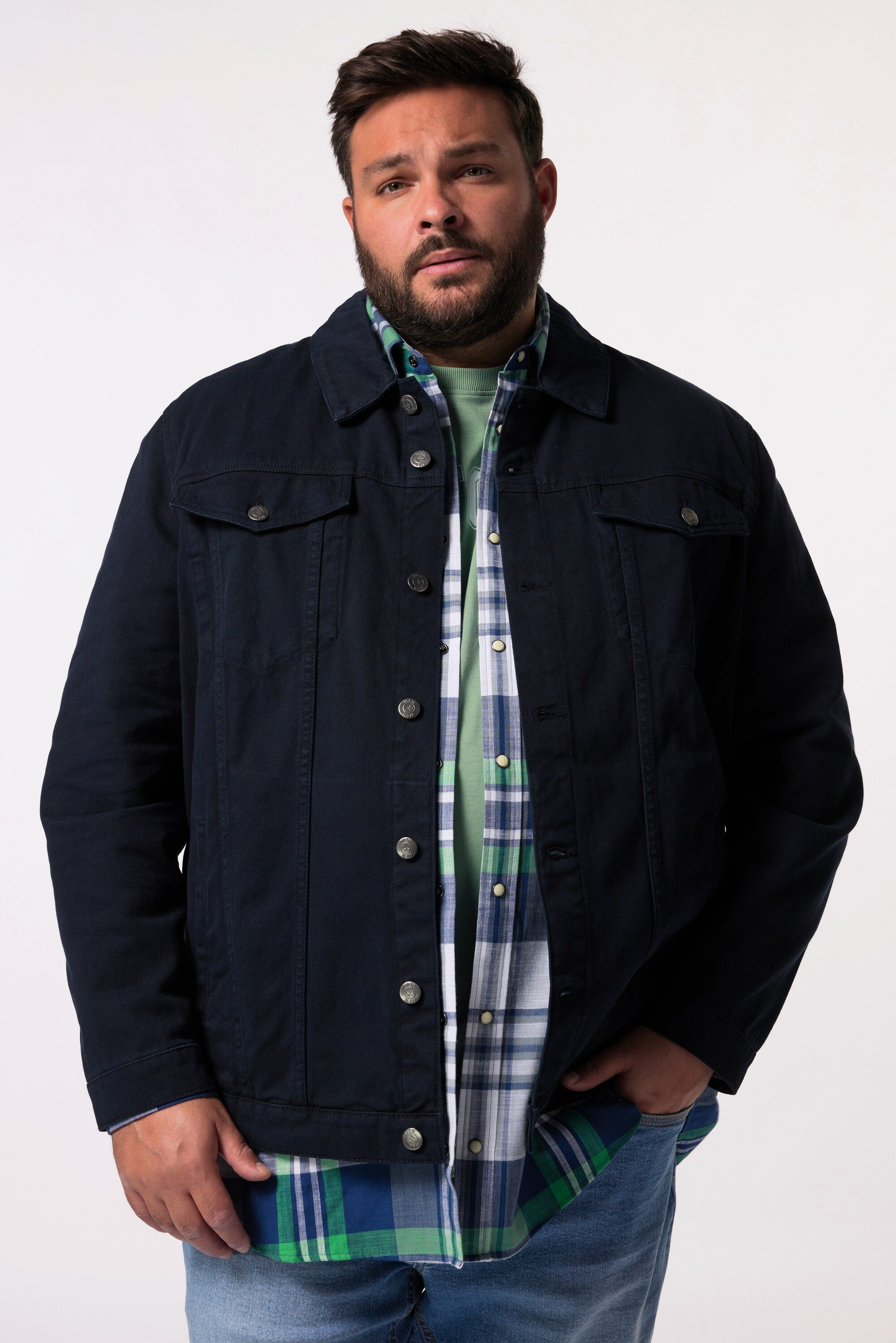 Men Plus Funktionsjacke Men+ Jeansjacke Colordenim günstig online kaufen