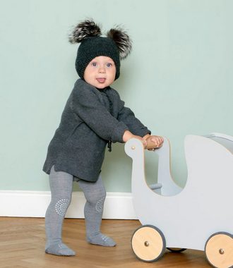 GoBabyGo Thermostrumpfhose Krabbel Strumpfhose aus Wolle mit ABS Noppen für Babys Kleinkinder