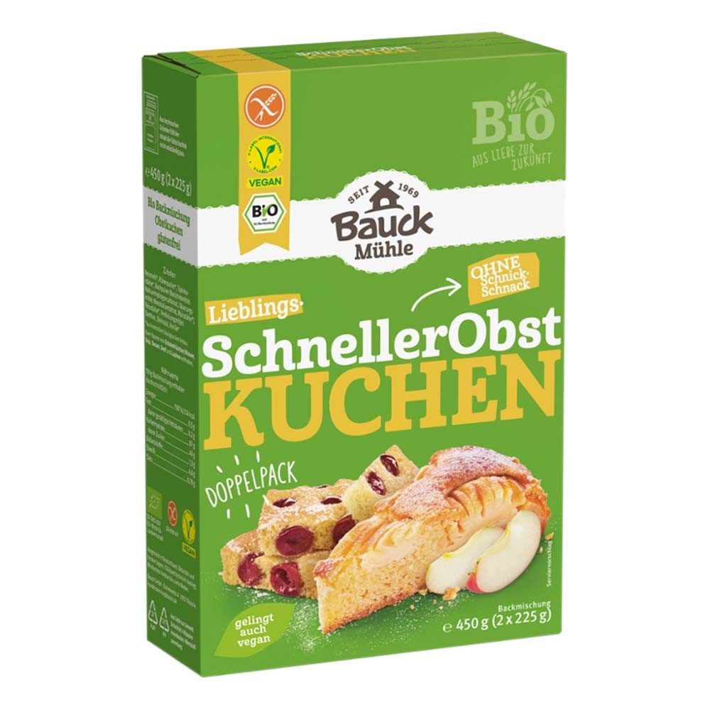 Bauck Mühle Backmischung Backmischung - Schneller Obstkuchen 450g