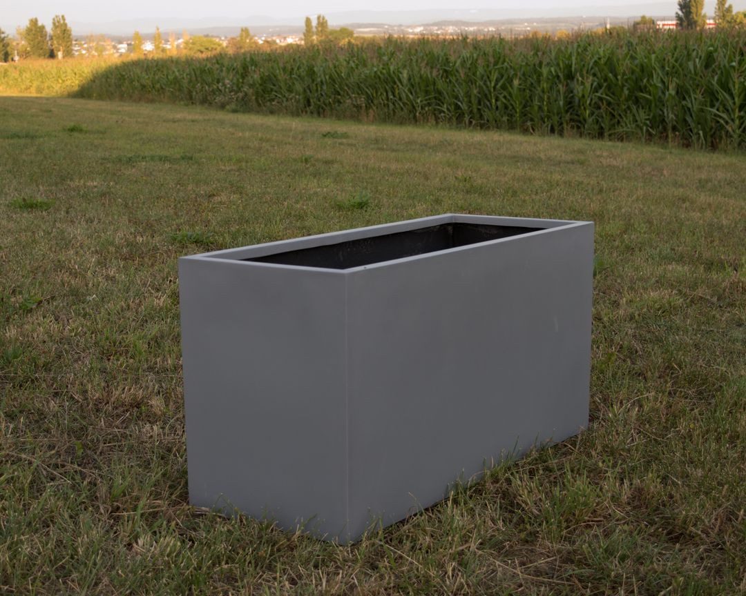 Elegant Einrichten Pflanzkübel Fiberglas rechteckig 80x30x40cm günstig online kaufen
