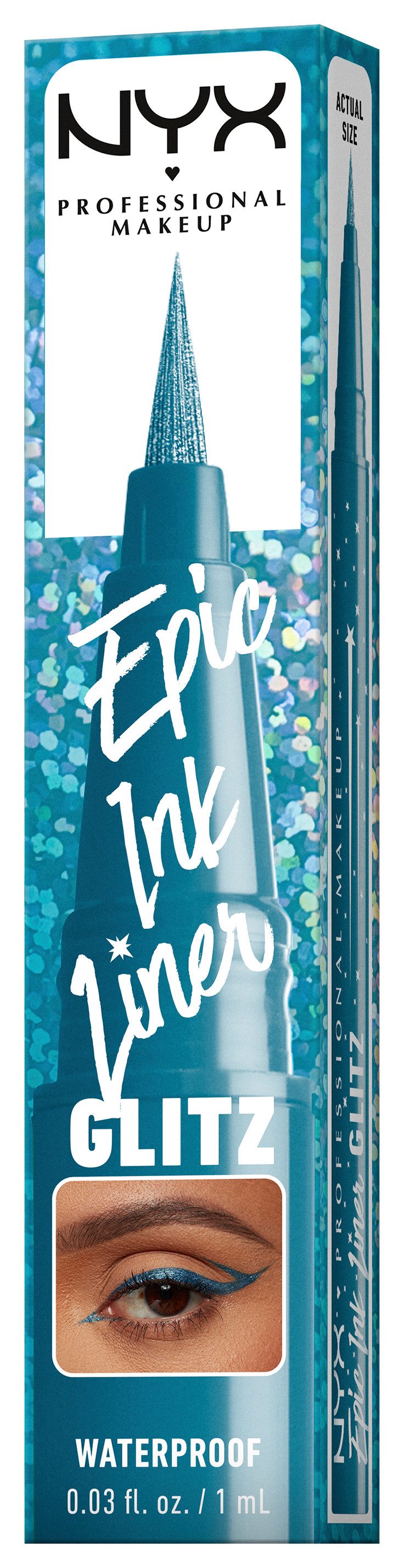 NYX PROFESSIONAL MAKEUP Eyeliner EPIC INK LINER, mit auffälliger Pigmentierung