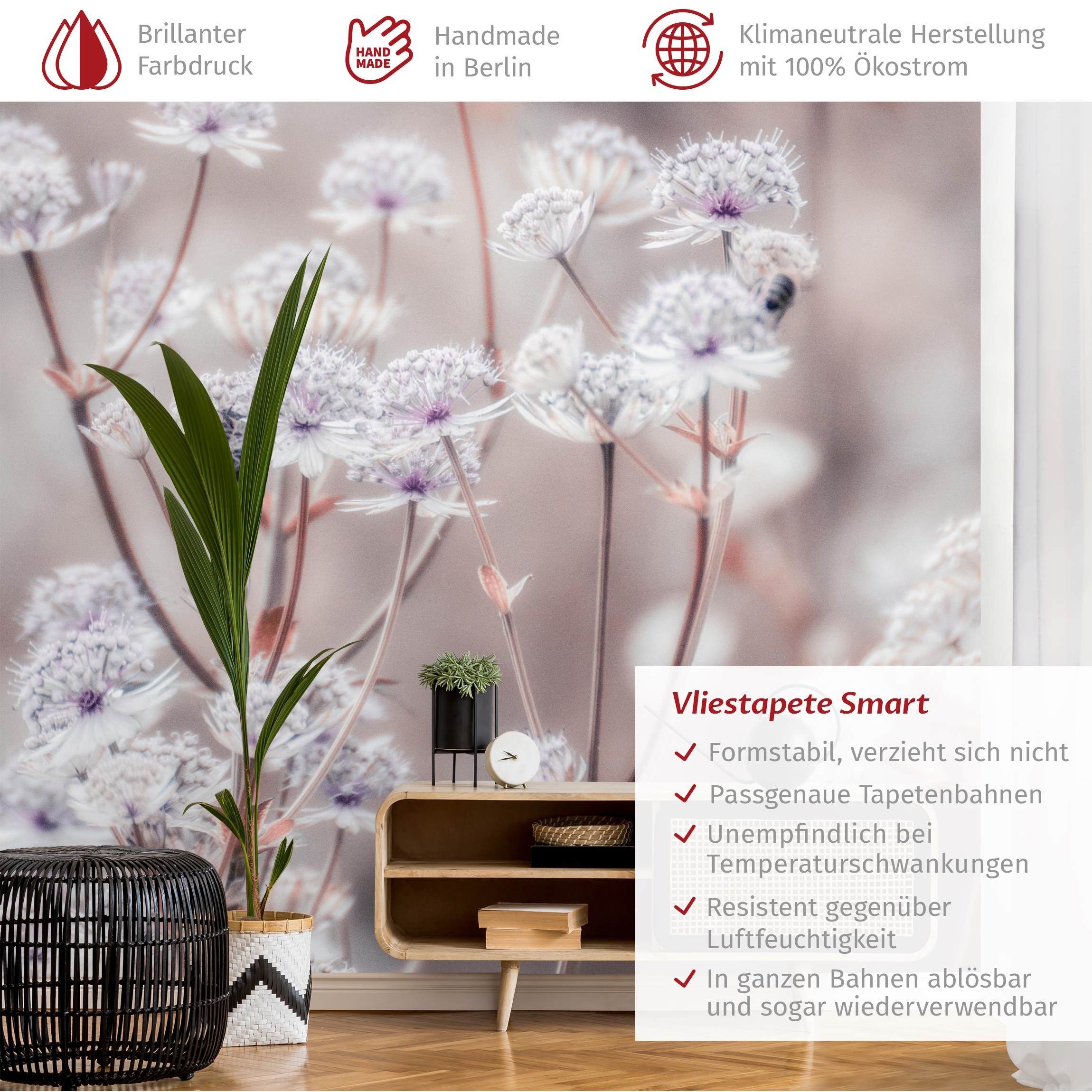 Bilderdepot24 Fototapete Blumen Wildblumen Blumentapete Floral günstig online kaufen