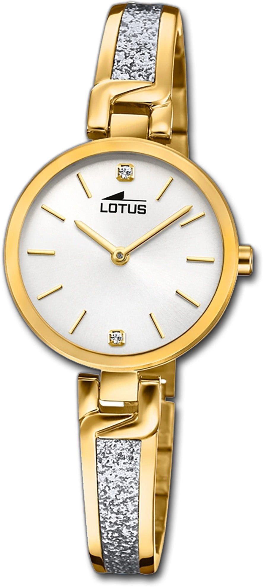 Damen Uhren Lotus Quarzuhr D2UL18723/1 Lotus Edelstahl Damen Uhr 18723/1, Damenuhr mit Edelstahlarmband, rundes Gehäuse, klein (