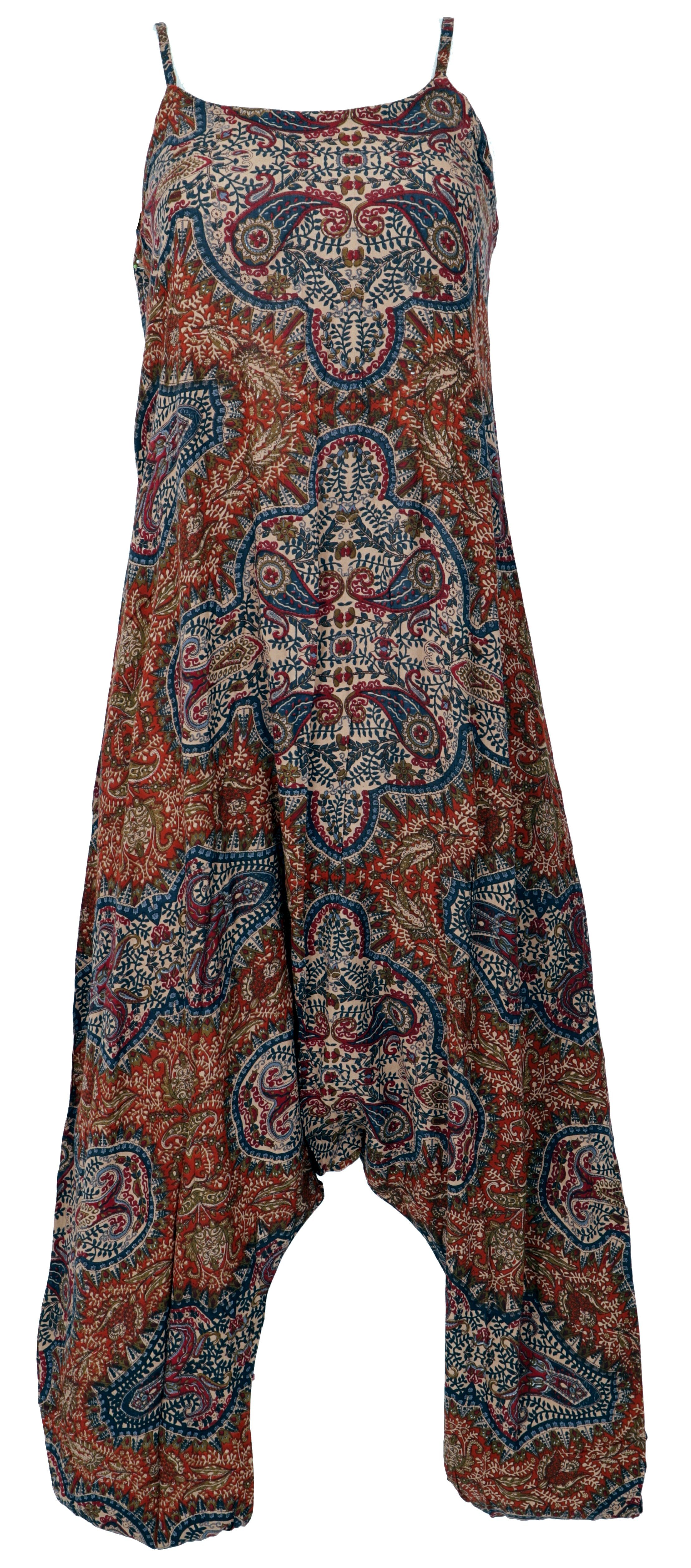 Guru-Shop Relaxhose Boho Jumpsuit, Sommer Pluderhose günstig online kaufen