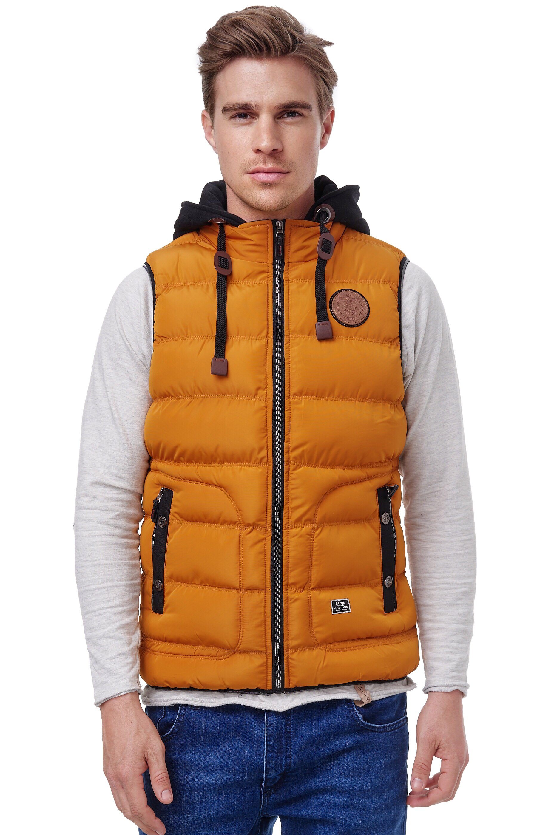BLACKROCK Steppweste BR1701 Herren Outdoor-Weste - Slim-Fit - Abnehmbare Kapuze – Bild 4 von 5