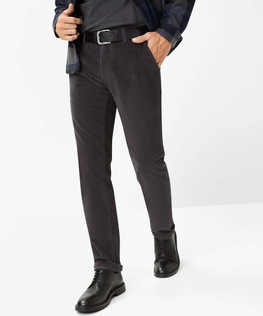 EUREX by BRAX Chinos EUREX by BRAX Herren Cordhose Braun ? Stretch Cord Hose mit Komfortbun