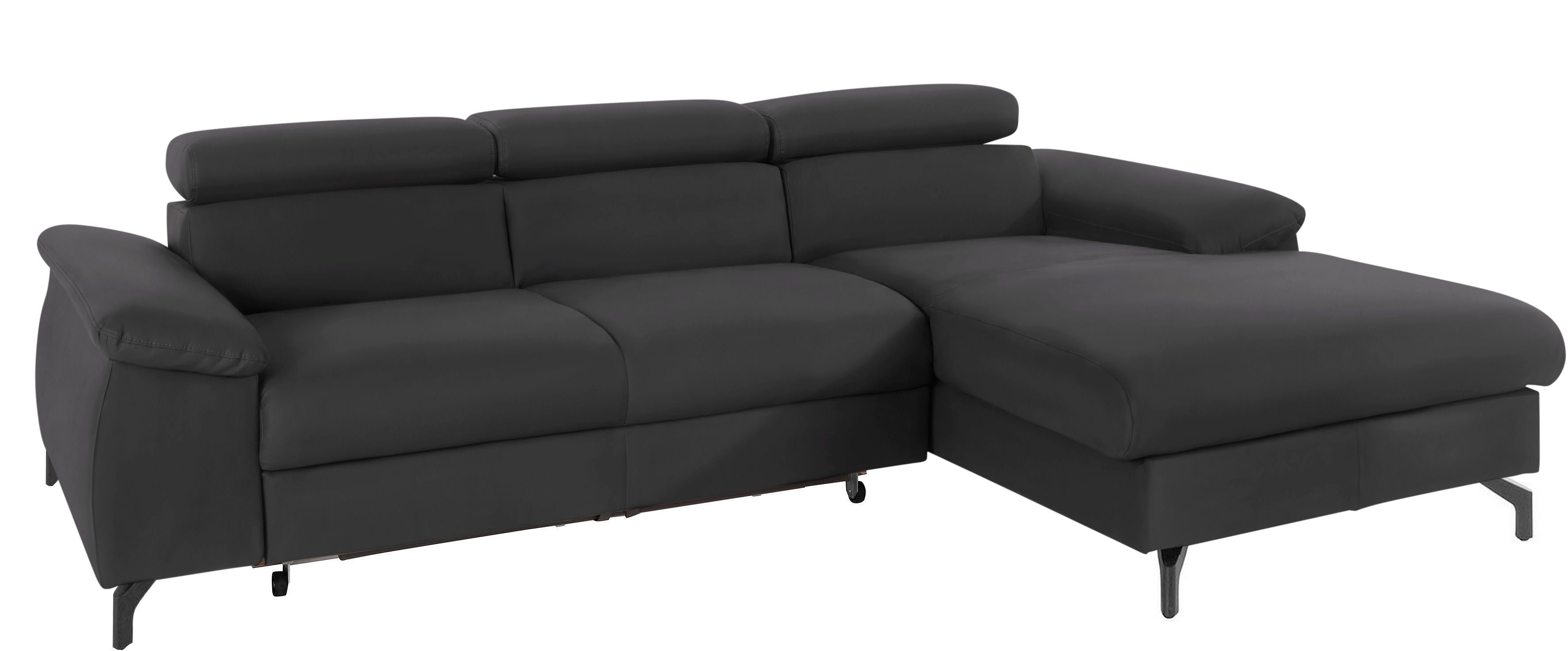 COTTA Ecksofa "Kitty L-Form, B: 242 cm" mit Kopfteilverstellung, optional B günstig online kaufen