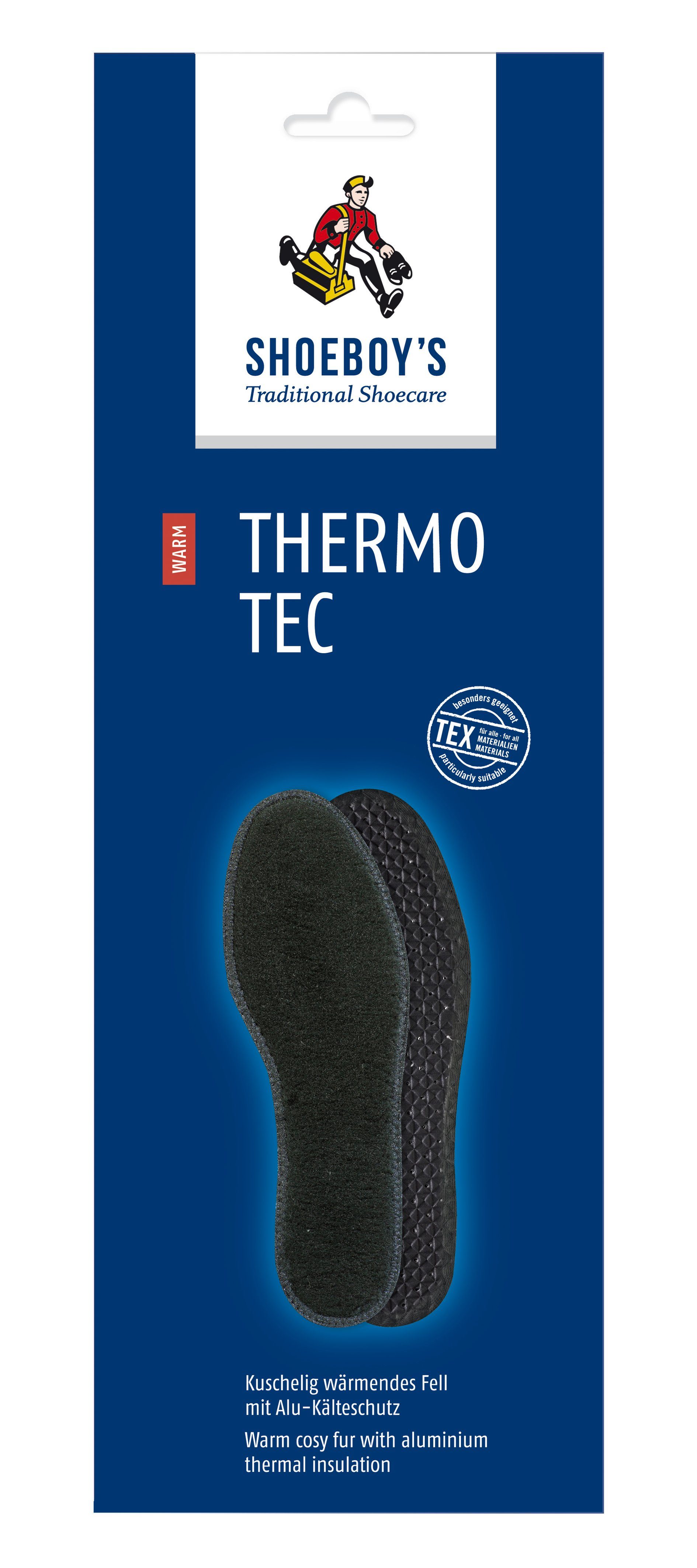 Shoeboys Thermosohlen Thermo Tec - Kuschelig wärmendes Fell aus Funktionsfaser mit Alu-Kälteschutz