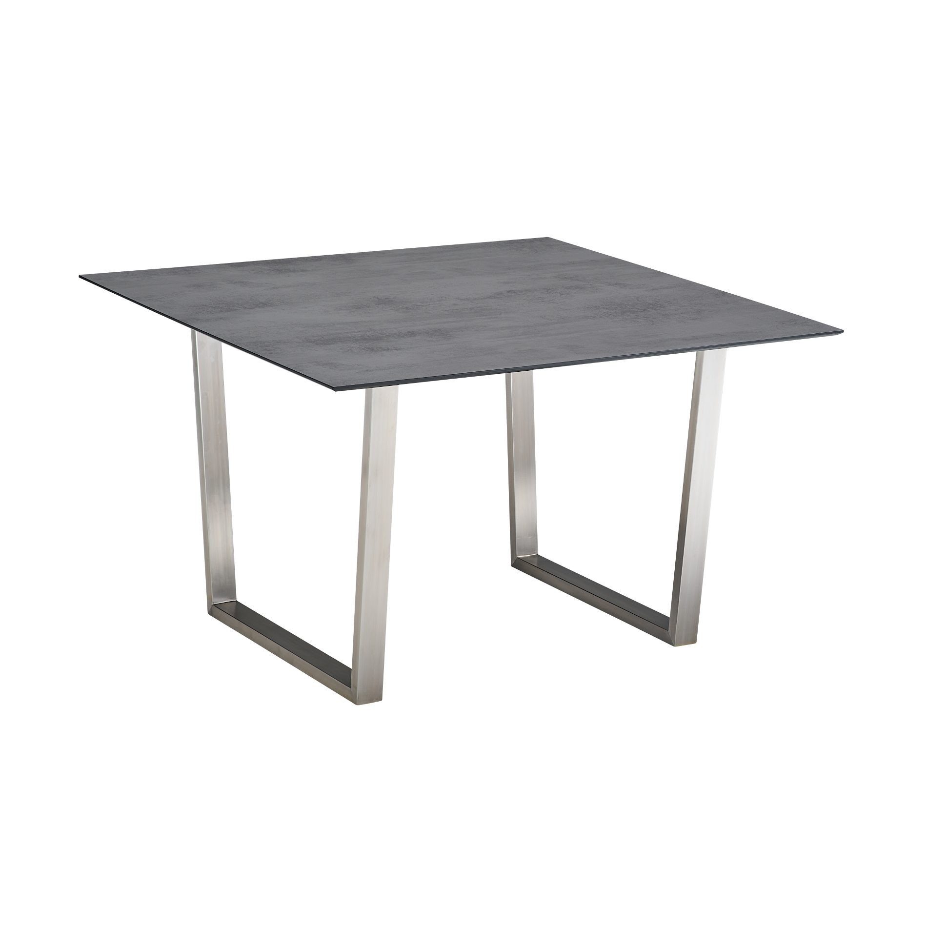 CASA DOMA Gartentisch Falerna, Kufentisch, Edelstahl, HPL, mit Schweizer Kante, 120x120 cm