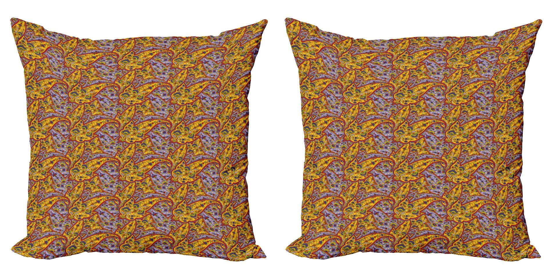 Kissenbezüge Modern Accent Doppelseitiger Digitaldruck, Abakuhaus (2 Stück), Paisley Leuchtende Farben Pateh Kunst