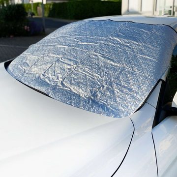Intirilife Autosonnenschutz, 175.5 x 98 cm, Faltbare Frontscheiben Abdeckung für die Windschutzscheibe