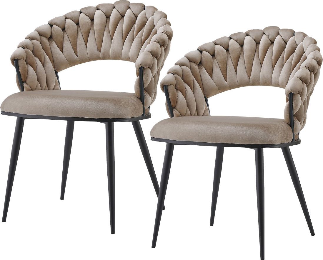 Kayoom Polsterstuhl Stuhl Finesse 125 2er-Set, günstig online kaufen
