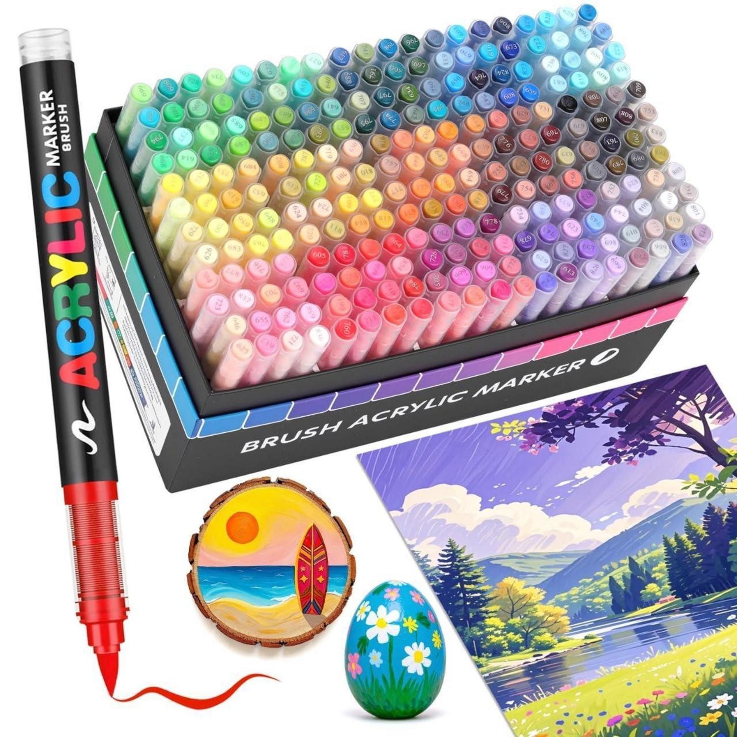 LuxusKollektion Marker Acrylstifte Marker Set 240 Farben Doppeltip
