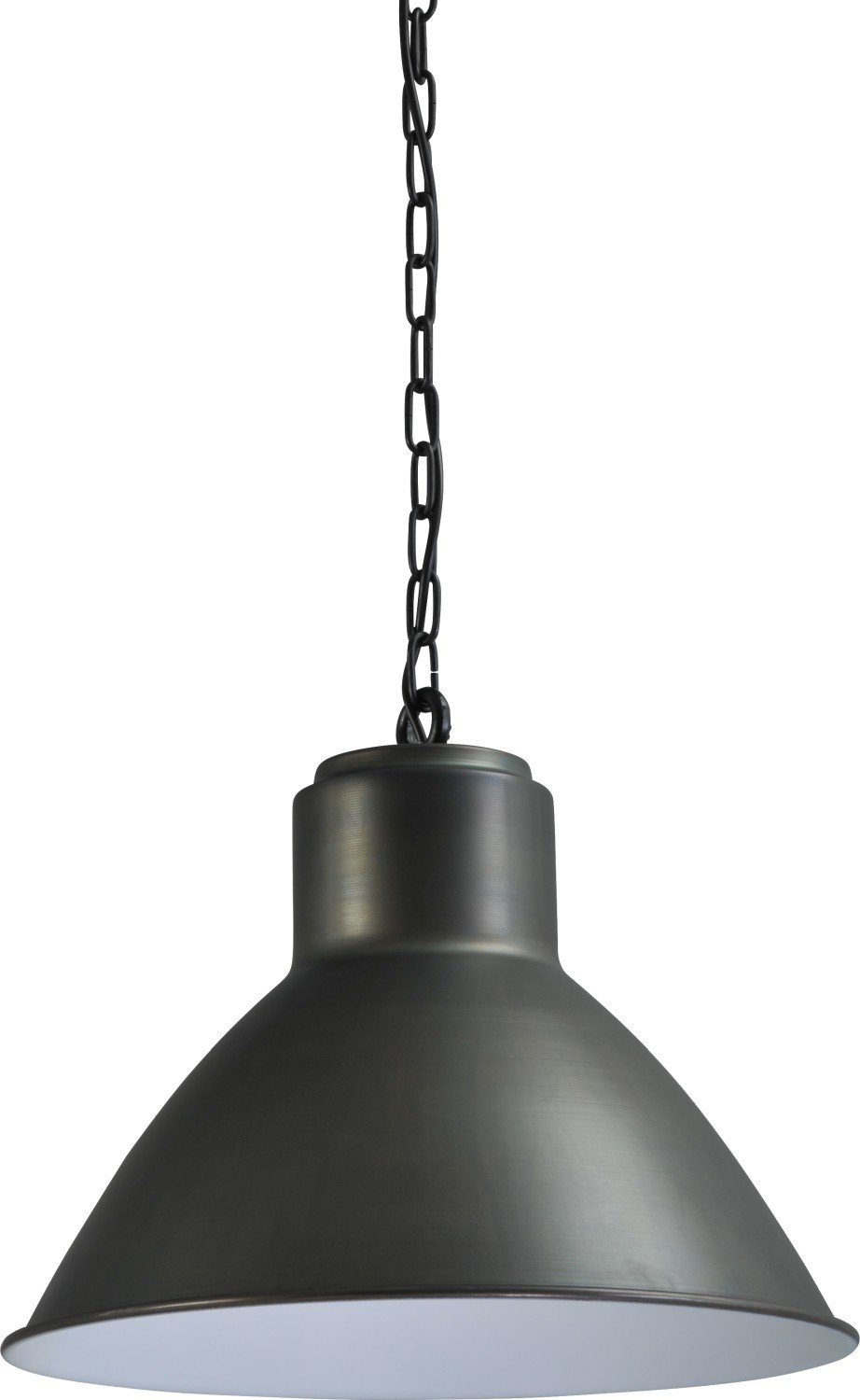 Licht-Erlebnisse Pendelleuchte IGERNA, ohne Leuchtmittel, Hängelampe Ø 44,5 cm Grau Schwarz Küche Esszimmer Metall E27