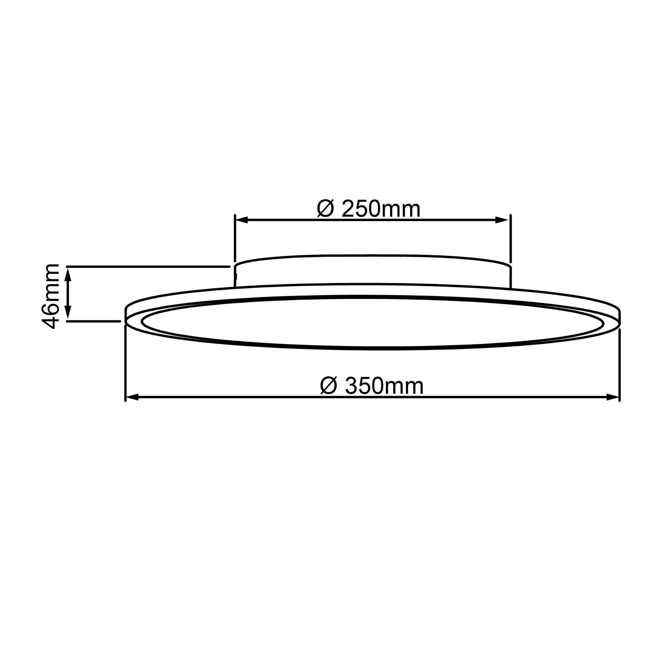 Brilliant Deckenleuchte Buffi, 4000K, Lampe 35cm Buffi sand/weiß/kaltweiß 1x LED 24W Deckenaufbau-Paneel L