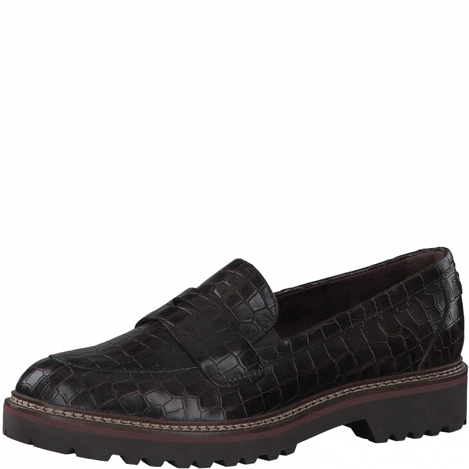 Tamaris Tamaris Damen Slipper 1-24703-27-345 MOCCA CROCO braun Slipper – Bild 2 von 4