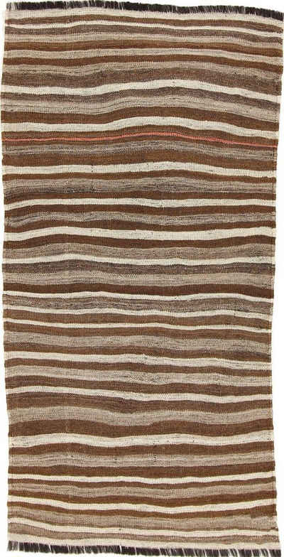 Orientteppich Kelim Fars Ghashghai 88x173 Handgewebter Orientteppich, Nain Trading, rechteckig, Höhe: 4 mm