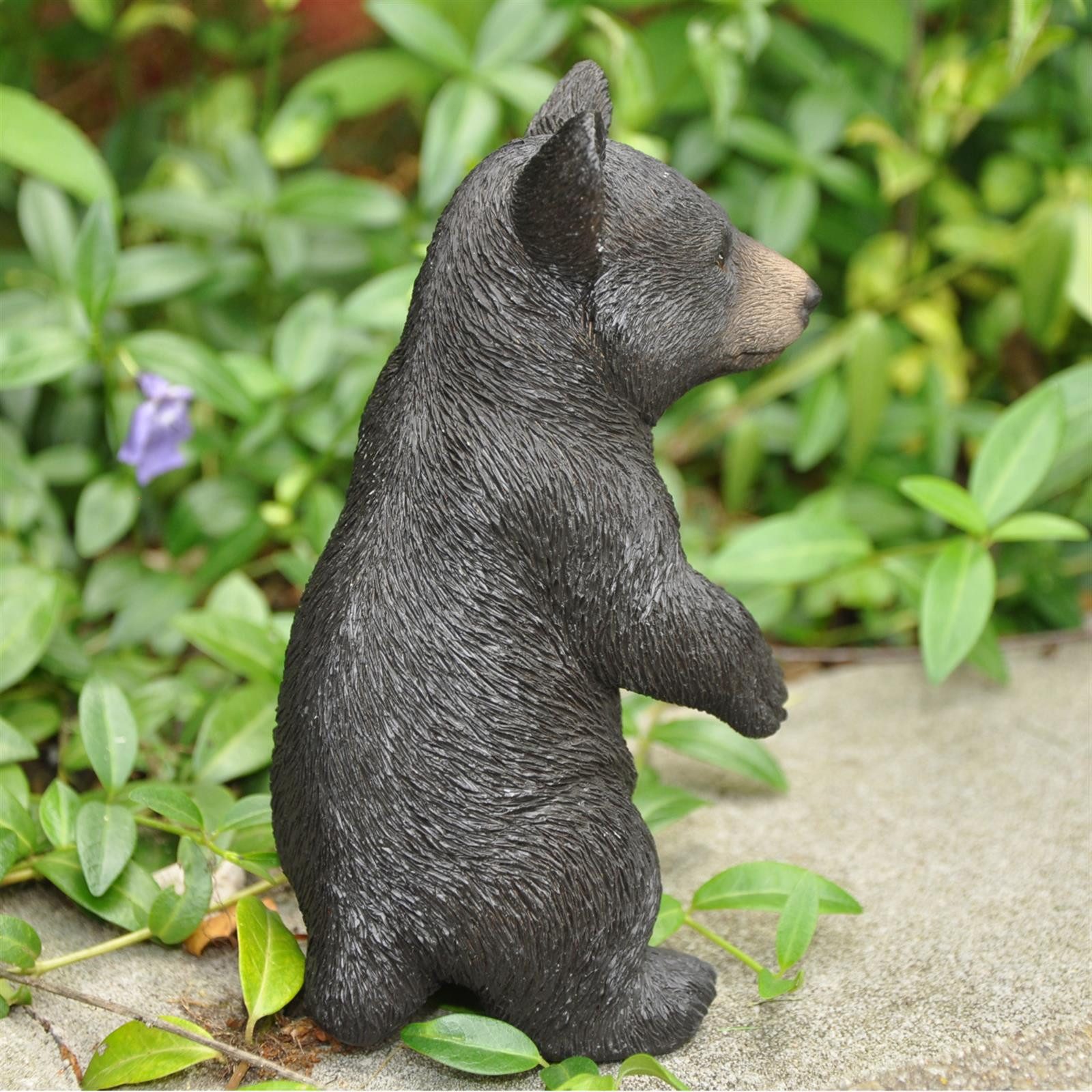 dazikemo Gartenfigur Dekofigur Gartenfigur Schwarzbär – Bild 2 von 4
