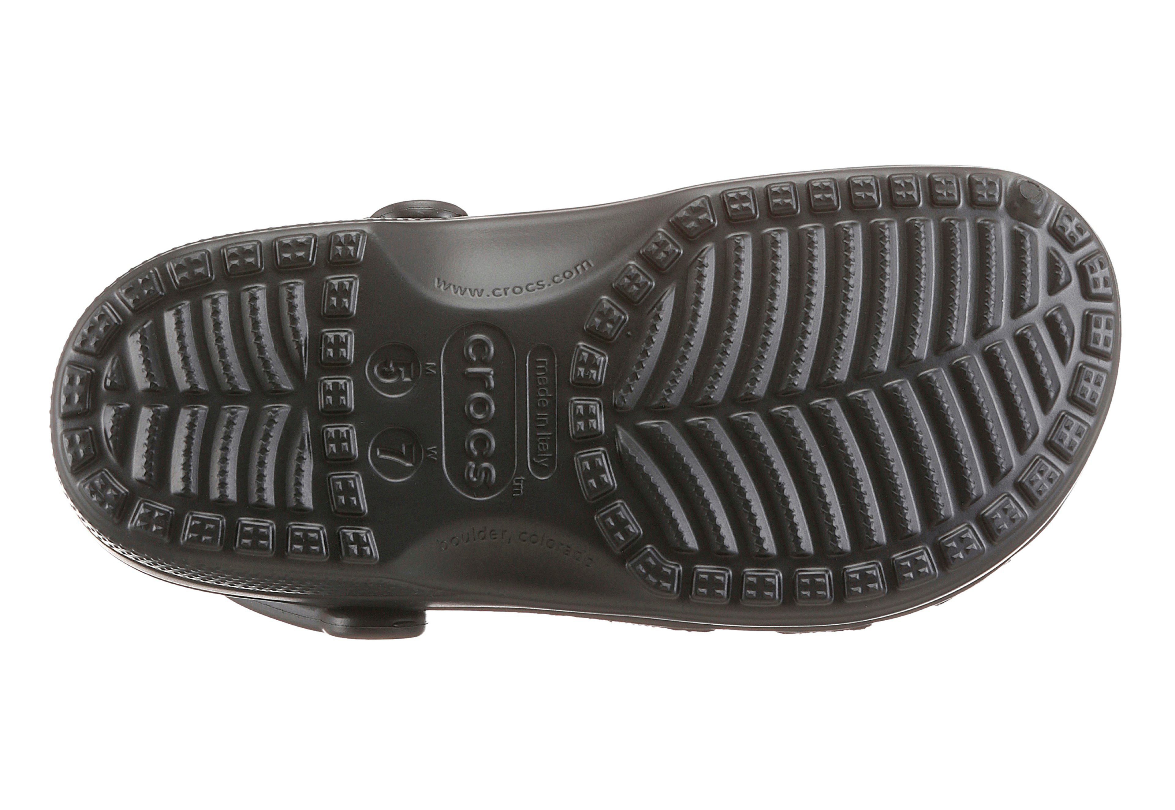 typischem Clog schwarz mit Classic Logo Crocs