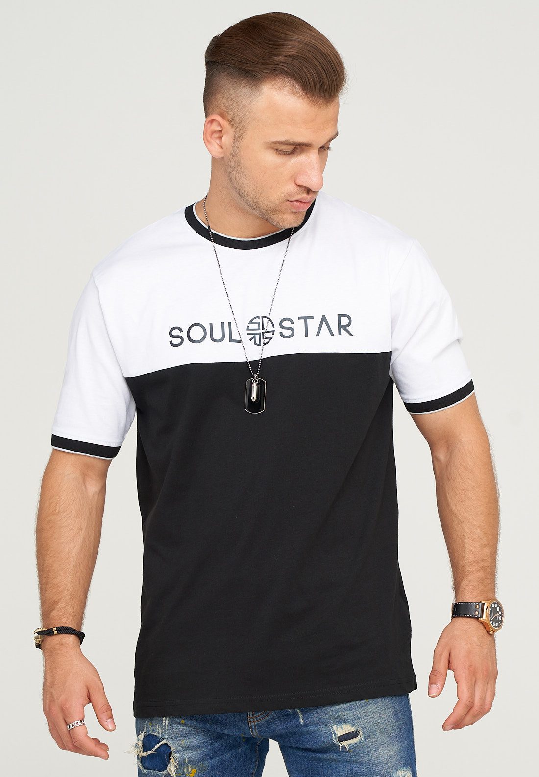SOULSTAR T-Shirt SINGAPUR mit trendigem Logoprint