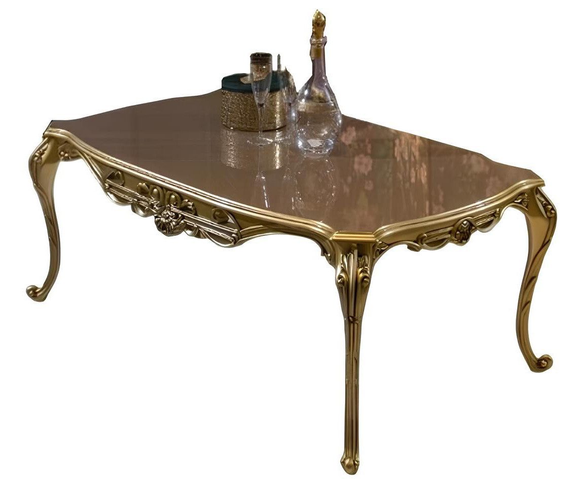 Xlmoebel Couchtisch Goldener Wohnzimmertisch im eleganten Design als Beistelltisch (Packung, Couchtisch), Hergestellt in Europa