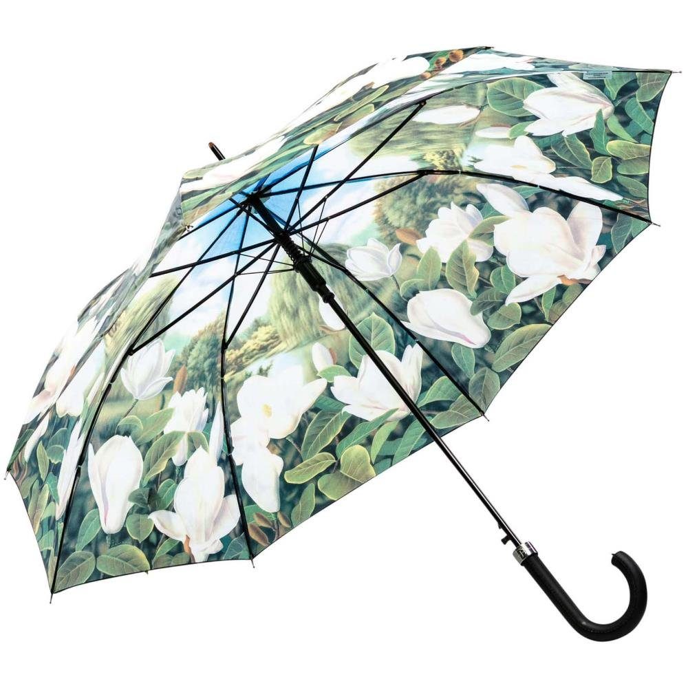 Luckyweather not just any other day Stockregenschirm Regenschirm Motiv MAGNOLIEN Automatik
