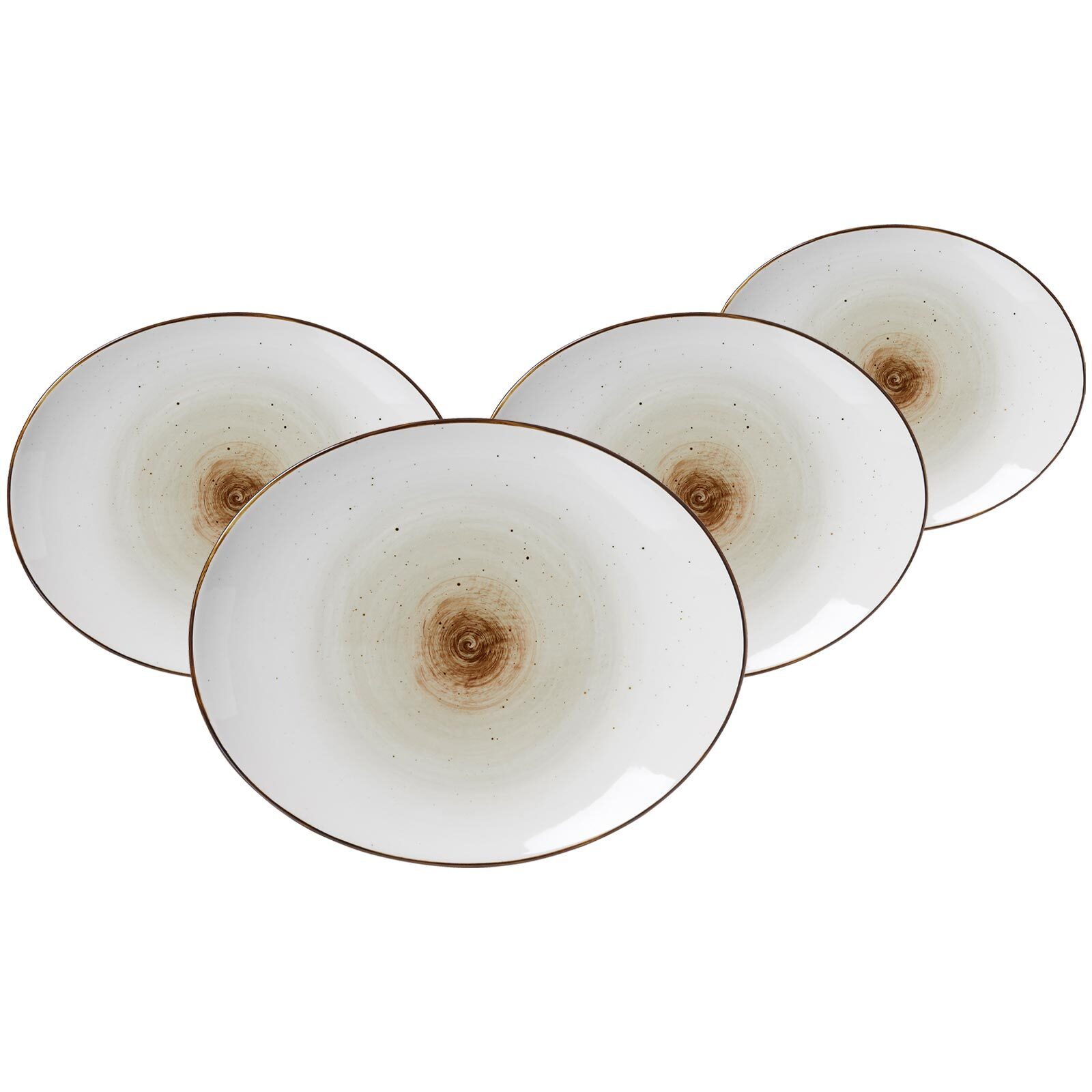 Ritzenhoff & Breker Speiseteller Cosmo Speiseteller 26 x 21 cm 4er Set, (4 St)