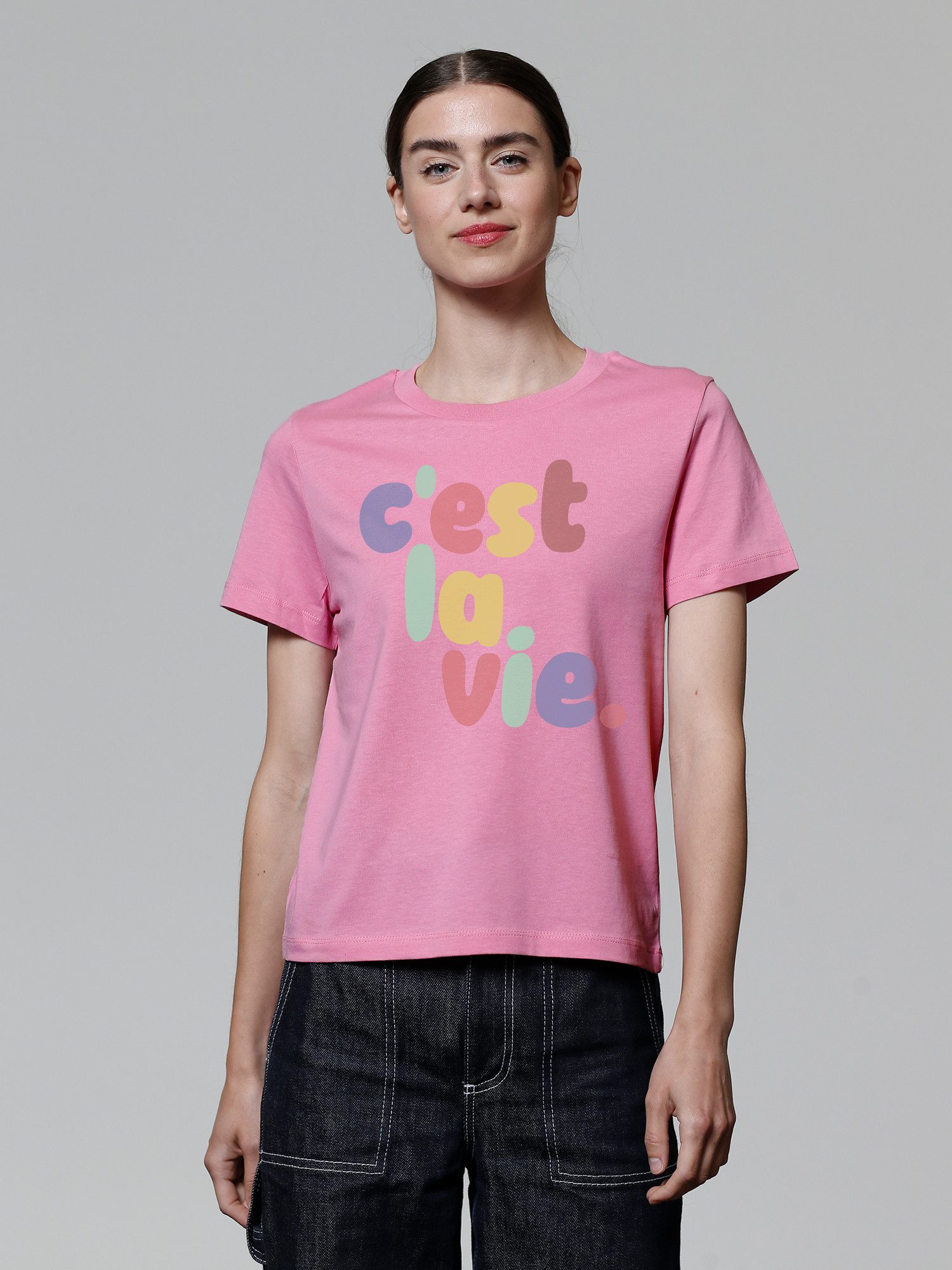 wat? Apparel T-Shirt c'est la vie günstig online kaufen