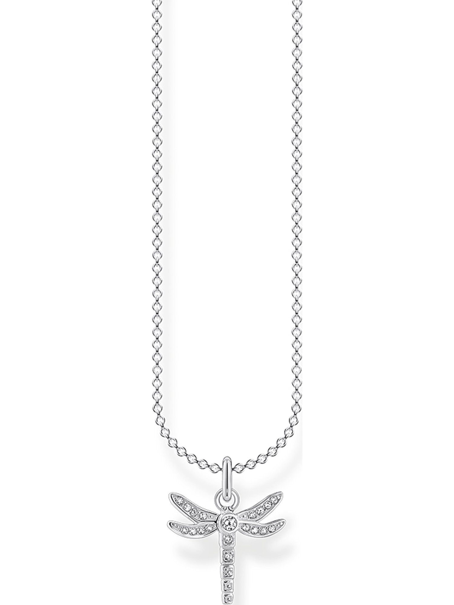 THOMAS SABO Silberkette Thomas Sabo Damen-Kette 925er Silber 19 Zirkonia