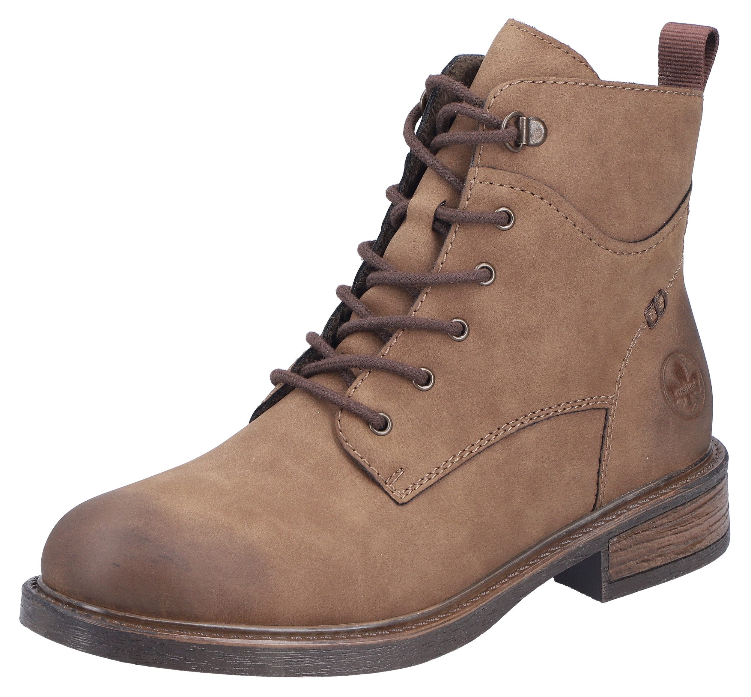 Rieker Schnürstiefelette Schnürboots, Casual-Boots in aktueller Used-Optik günstig online kaufen