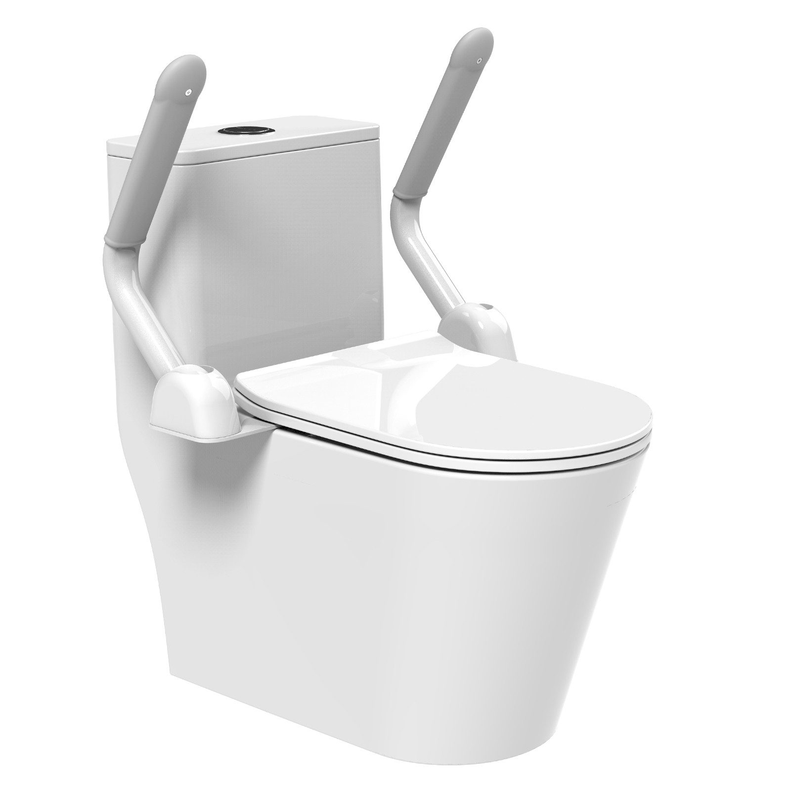 WC-Aufstehhilfe Sicherheitsarmlehne ohne Bohren, Edelstahl
