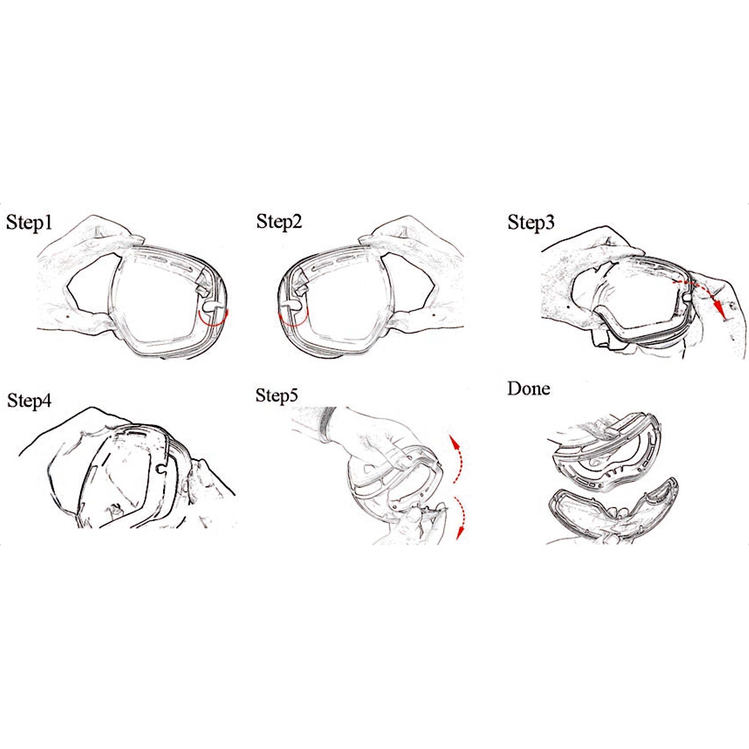 YEAZ Skibrille XTRM-SUMMIT Cloudy Wechselglas, ohne Rahmen, Ersatzglas für XTRM-SUMMIT Skibrille ohne Rahmen