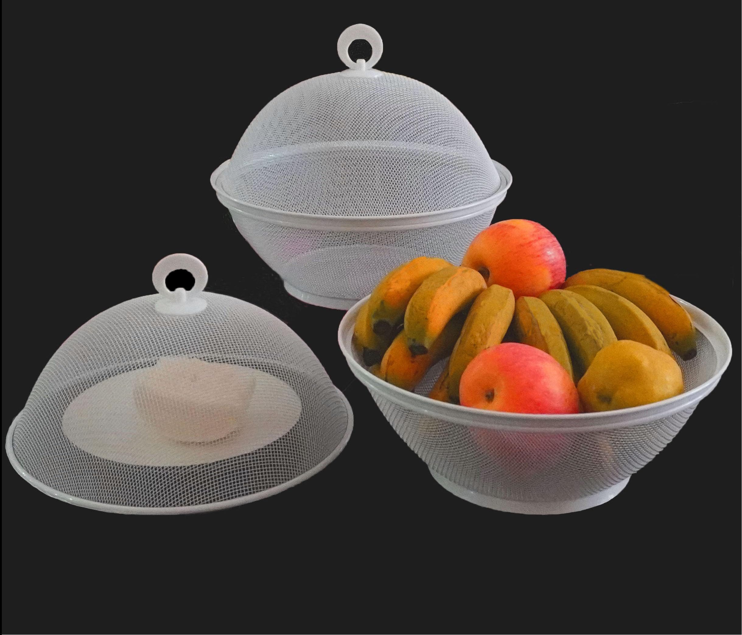 YI Schale Obstschale,Obstkorb mit Deckel – Dekorative Obstschale aus Metalldraht