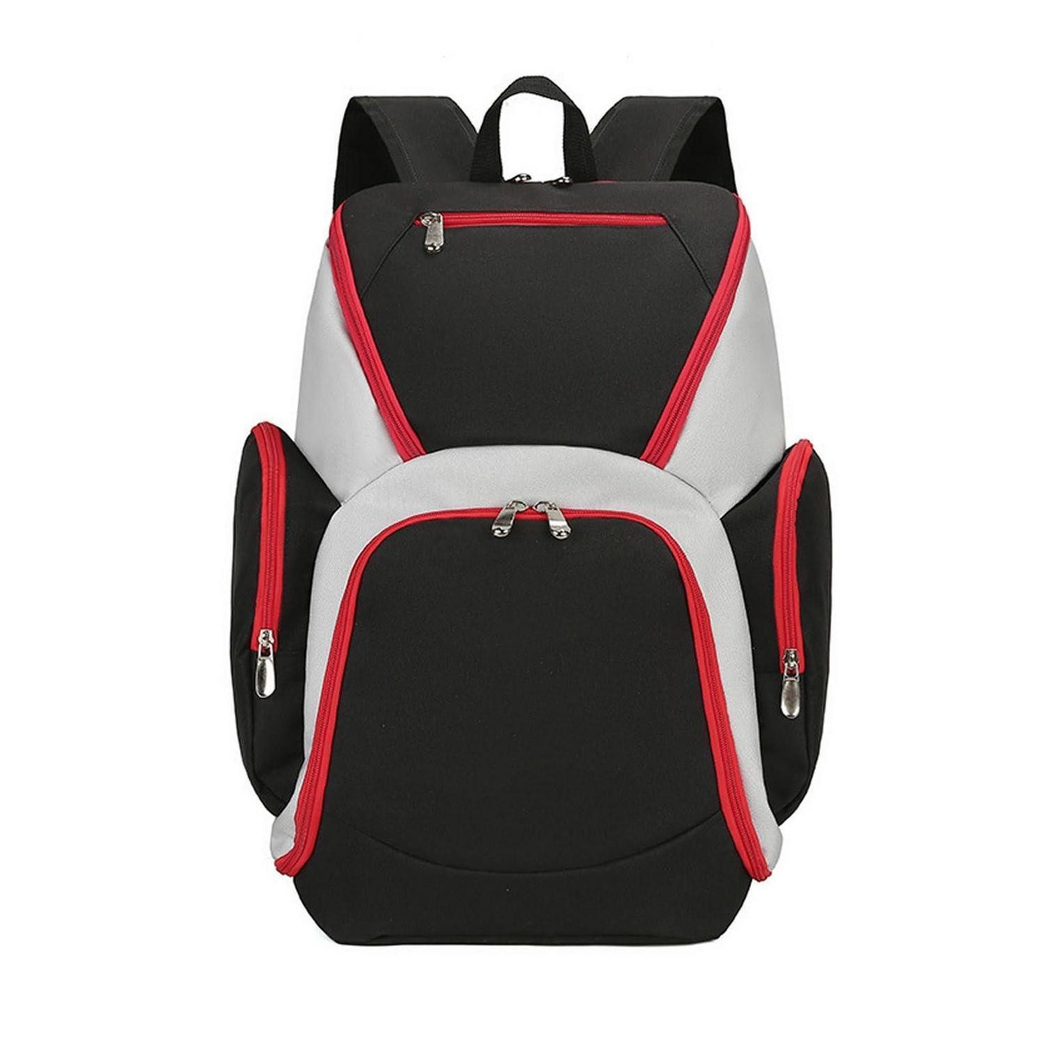 LuxusKollektion Sportrucksack Sportrucksack mit Ballfach Schwarz Rot
