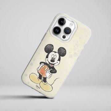DeinDesign Handyhülle Offizielles Lizenzprodukt Mickey & Minnie Mouse Wasserfarbe, Apple iPhone 14 Pro Silikon Hülle Bumper Case Handy Schutzhülle