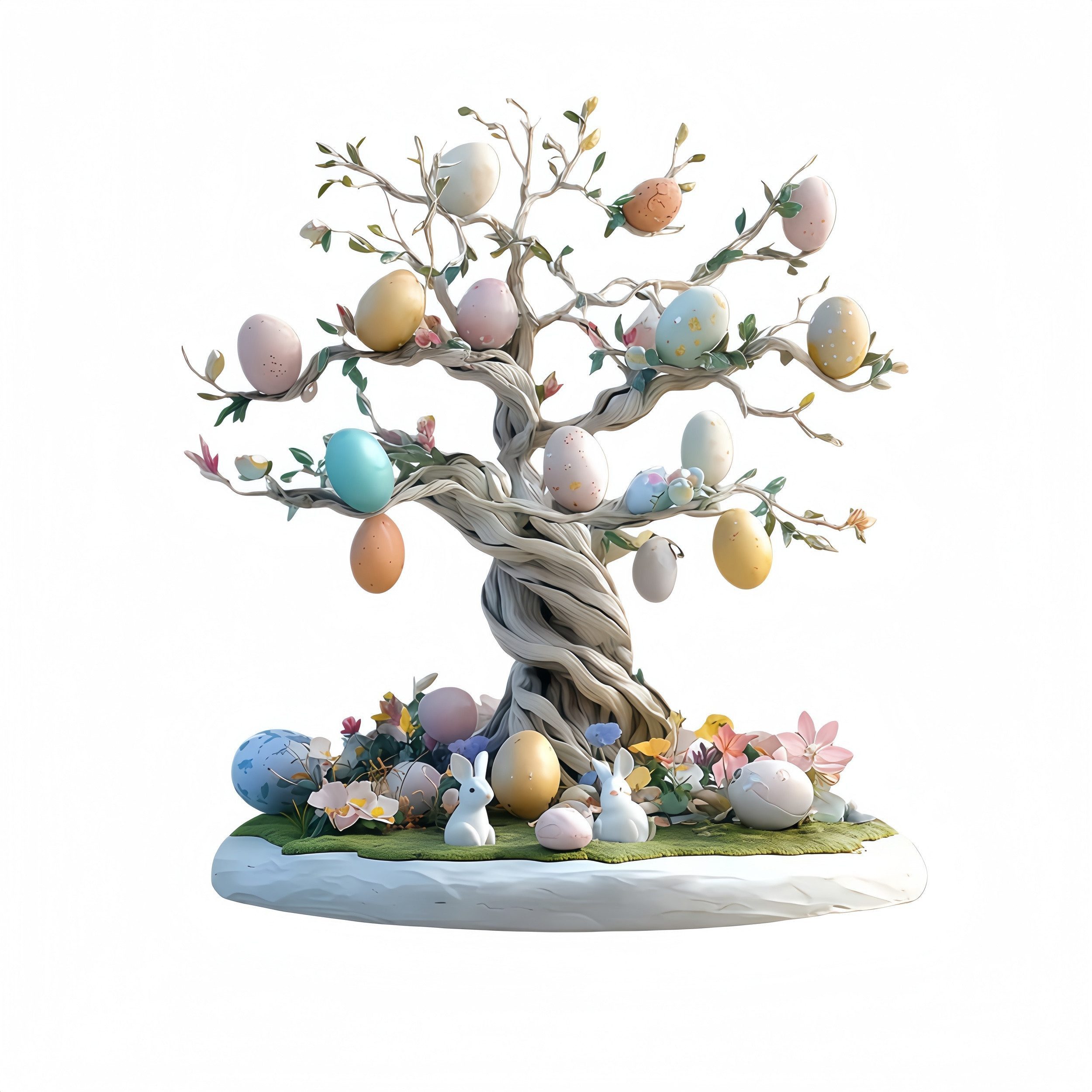 FOUORTUNATE-BEE Osterei Oster-Deko 2D Acryl-Tischfiguren für Frühling und Fest, Bunte Tischdekoration für Ostern, Partys und Wohnräume